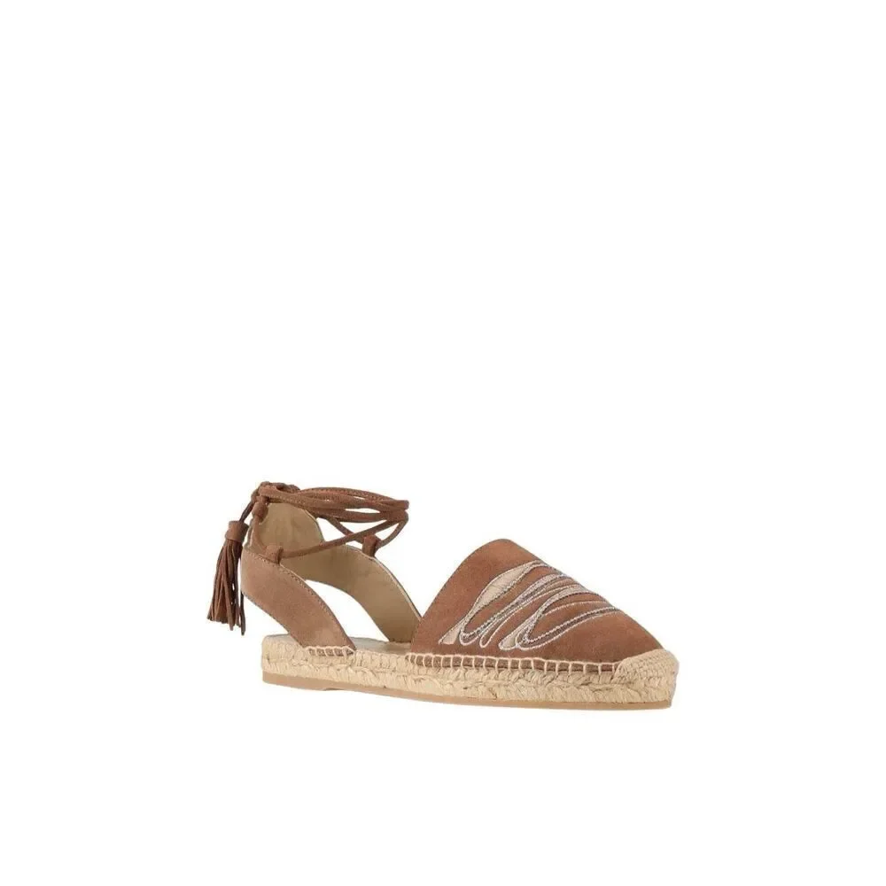 NIB Peserico Beige Suede Espadrilles